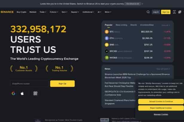 Binance Review 2026: Hands-On From Sign-Up to Live Trading homepage.png