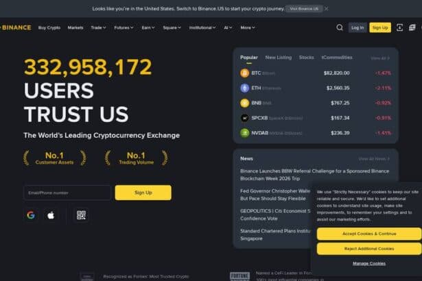 Binance Review 2026: Hands-On From Sign-Up to Live Trading homepage.png