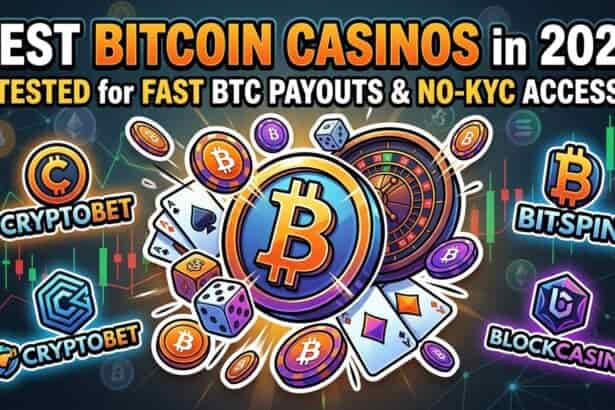 Best Bitcoin Casinos in 2026: Tested for Fast BTC Payouts and No-KYC Access
