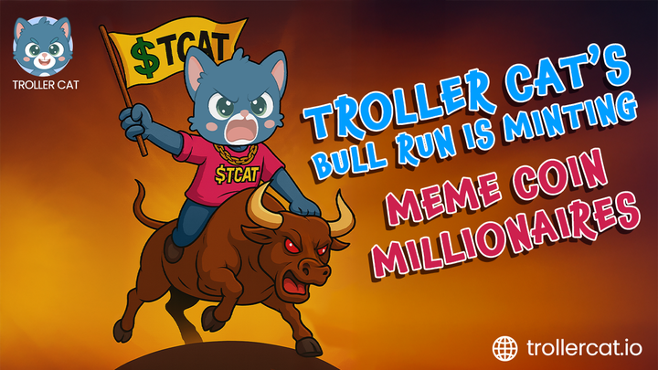 Troller Cat Surges Past $425K, Domination Over Goatseus Maximus and Ponke