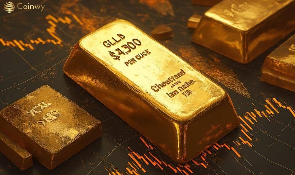 Gold Prices Surge to Record $4,300 per Ounce
