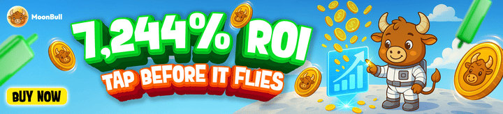 MoonBull promoting a presale event