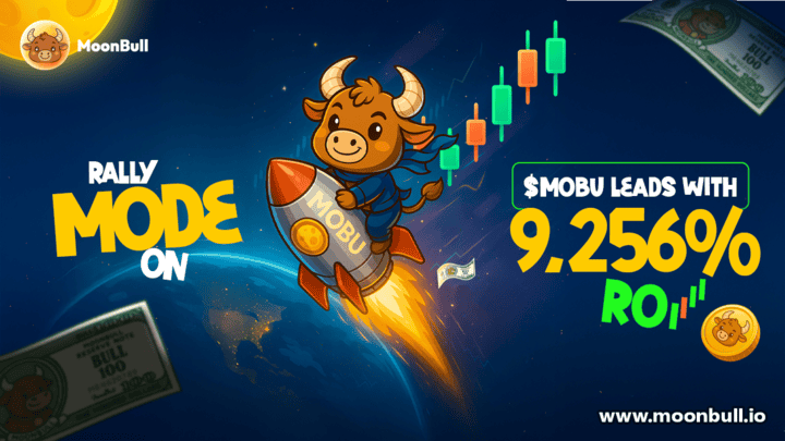 MoonBull promoting a presale event