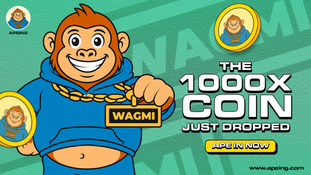 Promotional banner for Apeing