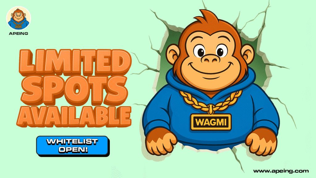 Promotional banner for Apeing