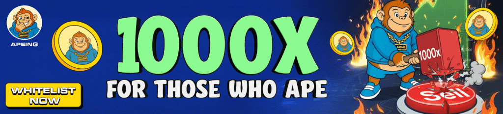 Apeing promoting a presale event