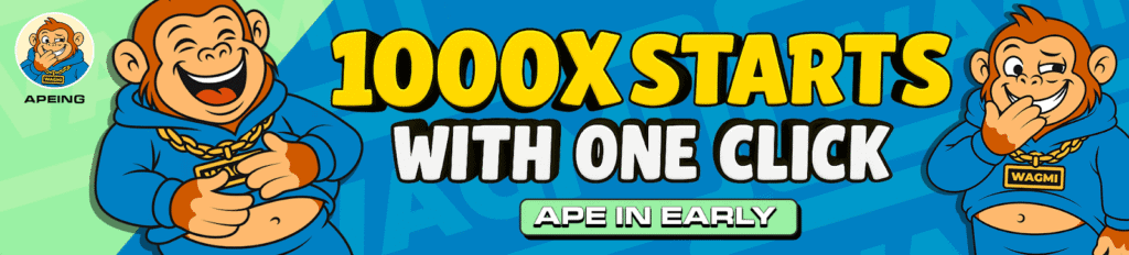 Apeing promoting a presale event