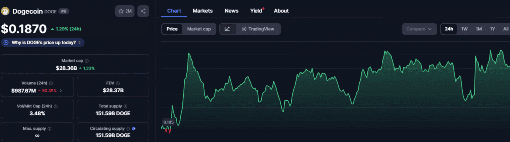 Dogecoin (DOGE): Meme Energy Running Low