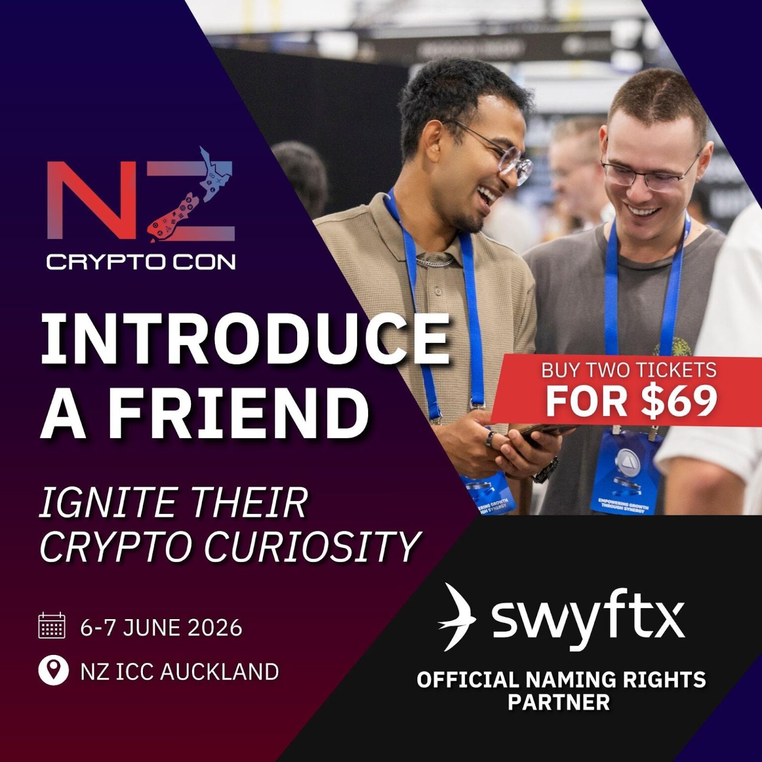 NZCryptoCon Launches as New Zealand’s Largest Crypto & Web3 Event, with Swyftx Named as Official Naming Rights Partner