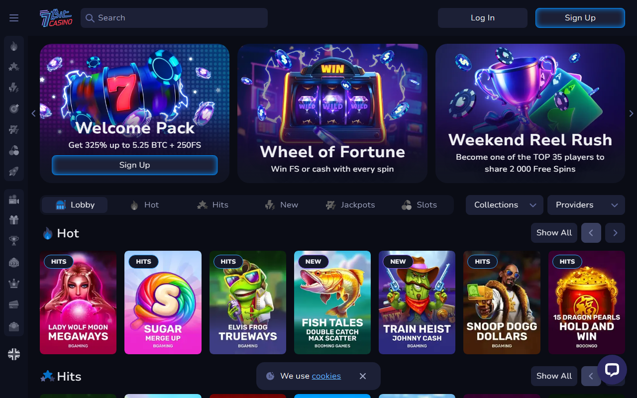 7Bit Casino homepage July 2026